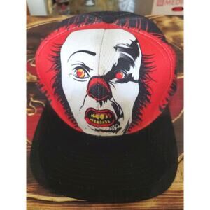 Penny Wyse IT Clown Halloween Cap Hat Adjustable One Size red black